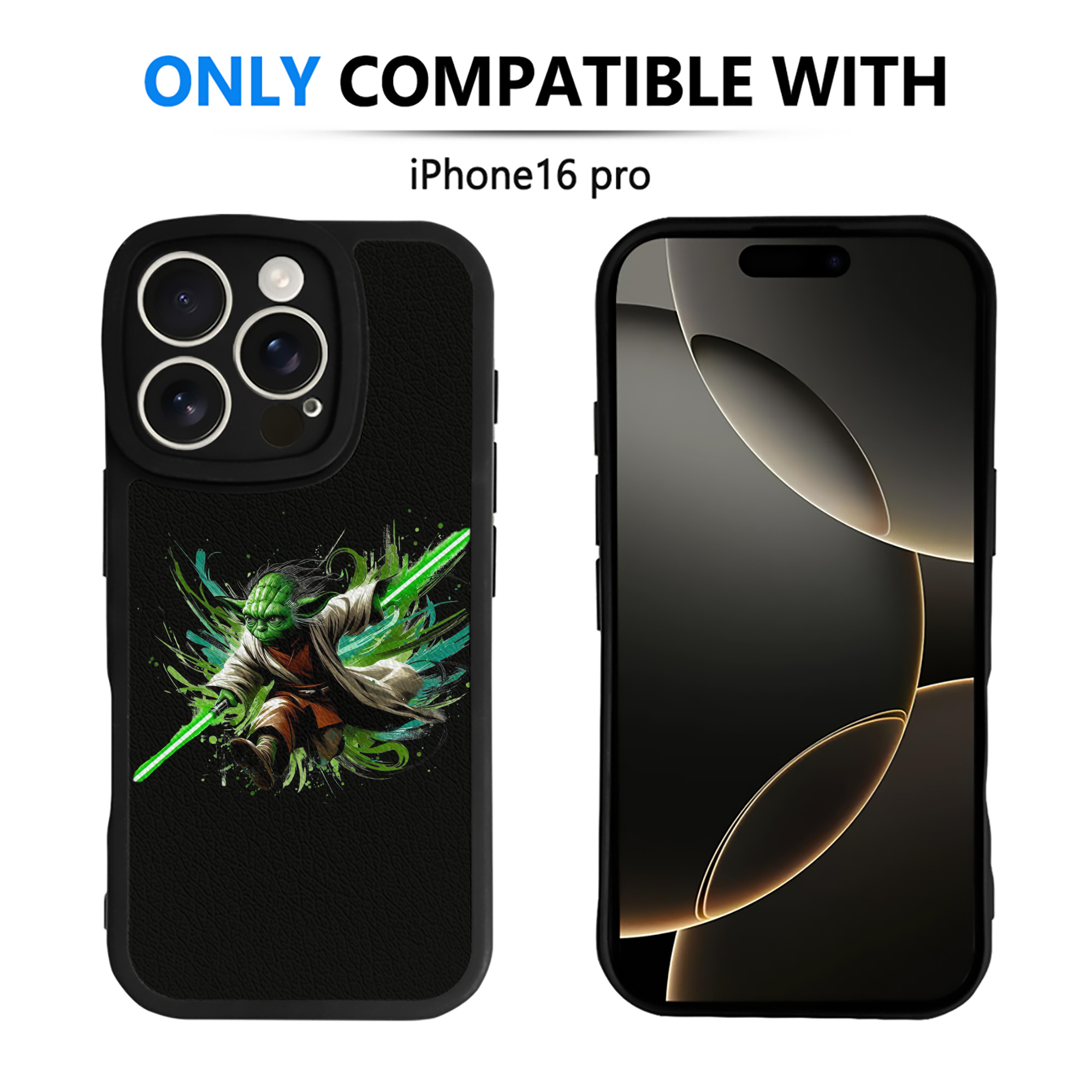 （画像用） スター・ウォーズ Star Wars 【iPhone 16シリーズ対応】シリコンスマホケース（レザー調） 材質：シリコン